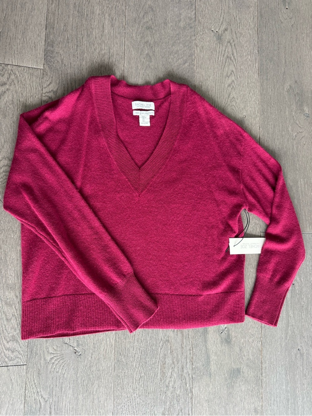 Rachel Zoe V-Neck 2-ply cashmere Sweater